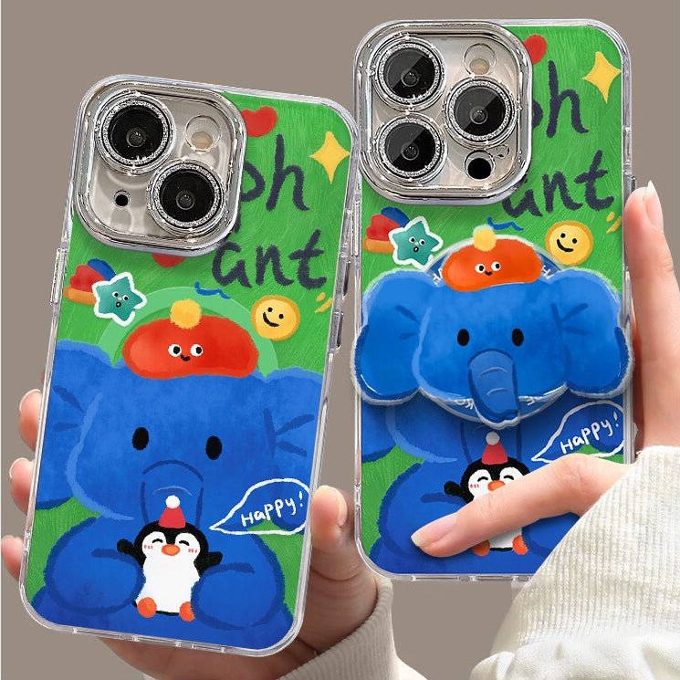 20251020140138_2652_157.jpg Elephant Magnetic Holder Phone Case