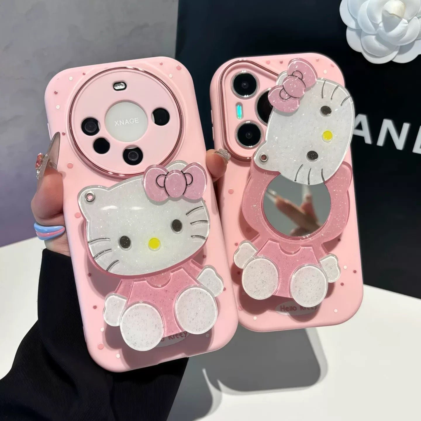 20251107225713_5104_157.jpg Rotating mirror stand Kitty phone case