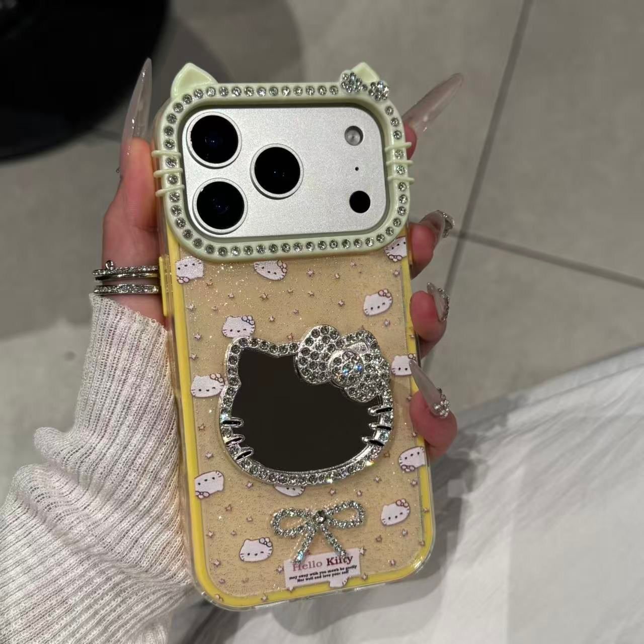 20251209184814_7811_157.jpg Kitty Mirror Phone Case