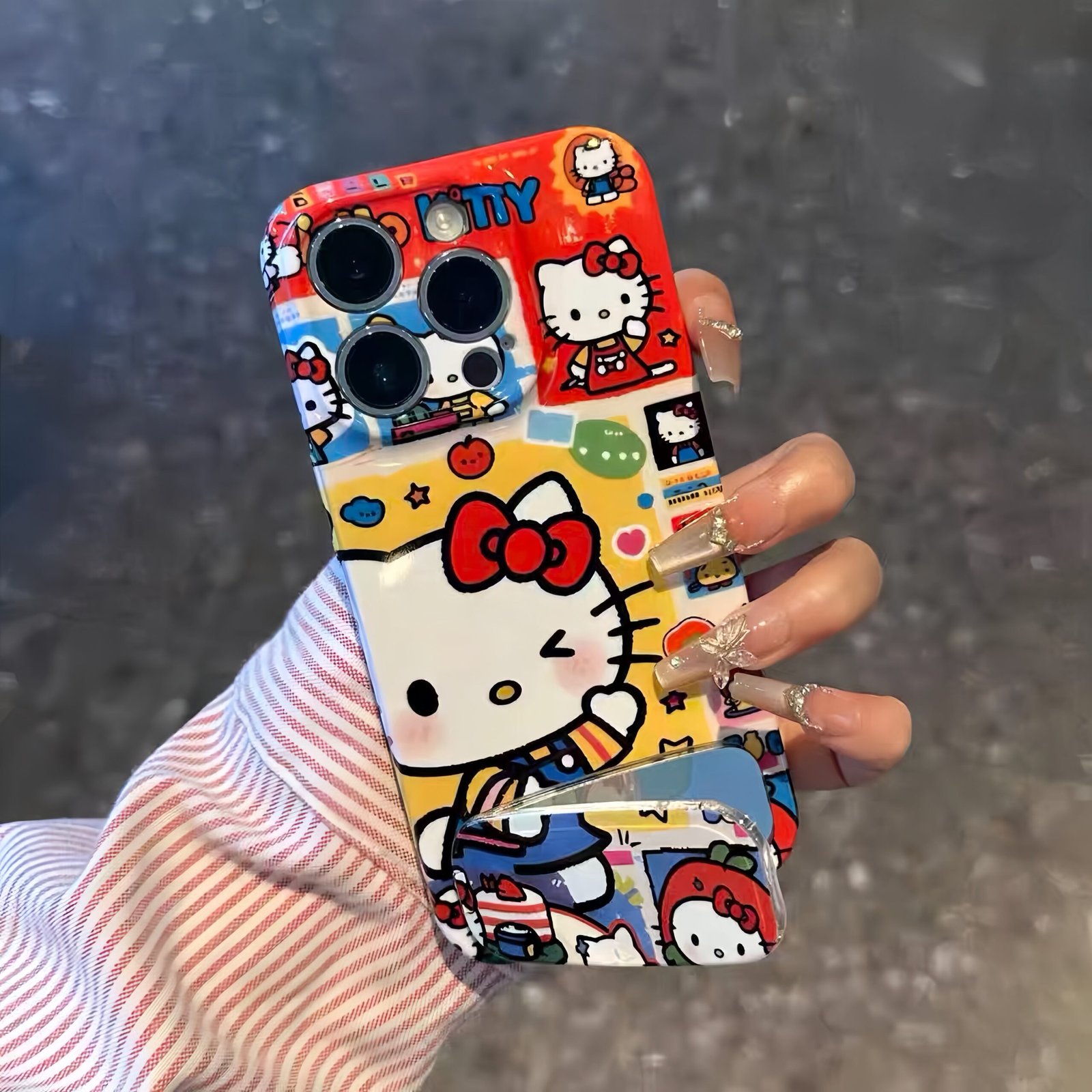 20260113201434_13400_157.jpg Cute cake-shaped Kitty stand phone case