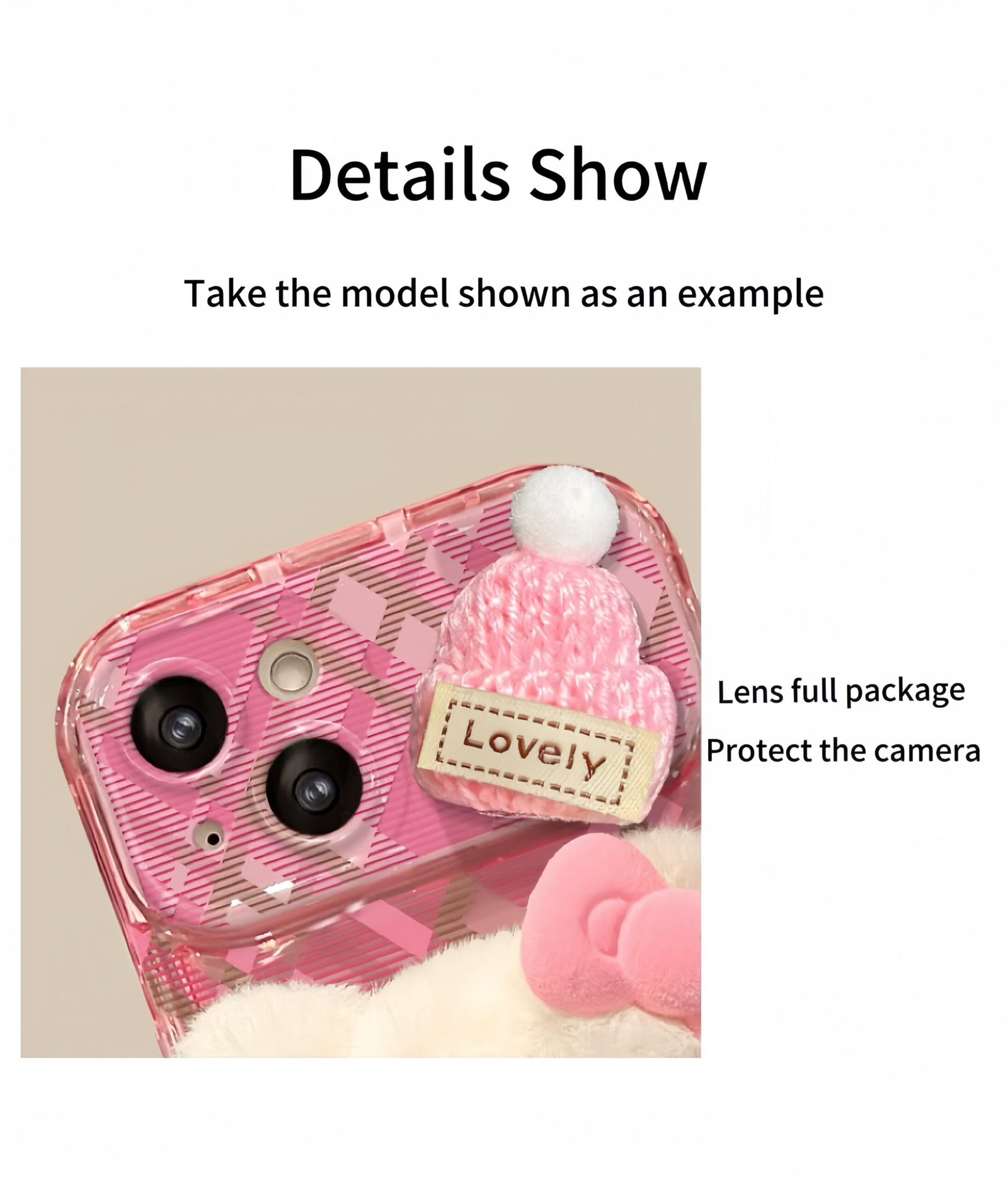 312A3ECE4E76EE40A4FCC3EB60CCE7A3.jpg Pink Kitty Flip Phone Case with Mirror and Stand