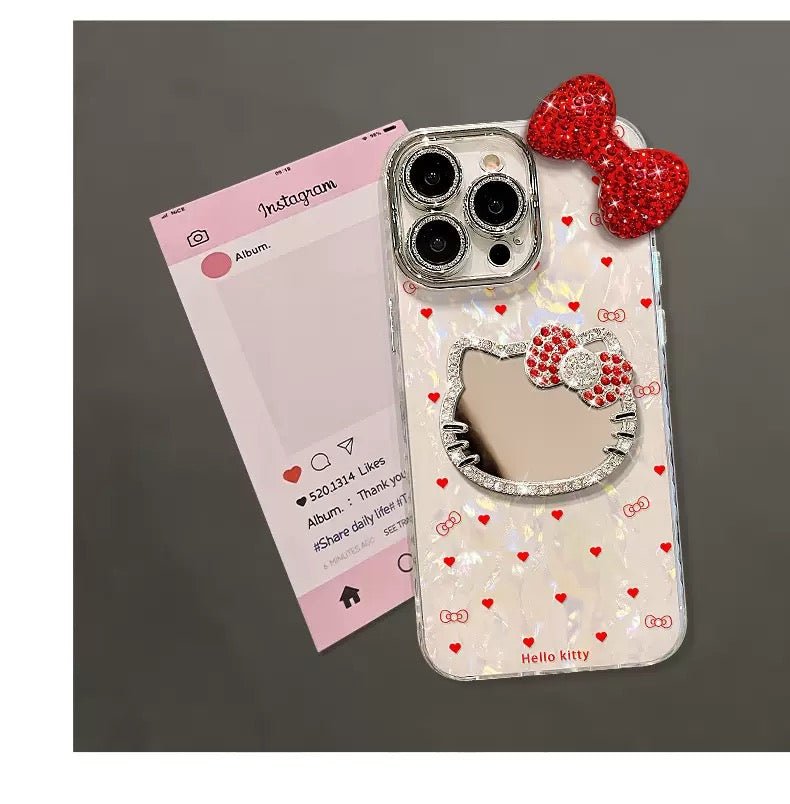 4A423F9F363557EEC4FE3E7CB51FCC81.jpg Kitty Cat Mirror Bracelet Phone Case