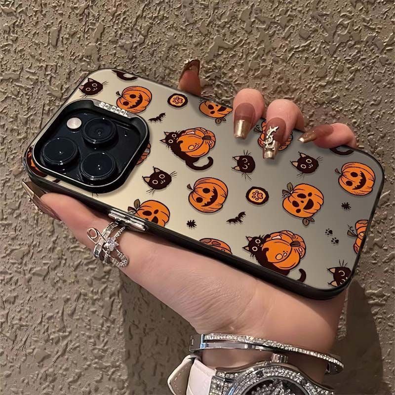 5AECF9F505378D4F0EC41337CAE481C7.jpg Halloween Cat Pumpkin Phone Case
