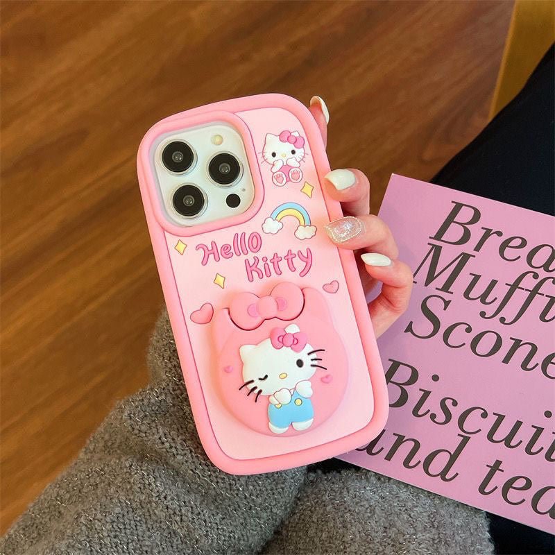5B8074F6E037FABC8E61553E238998DA.jpg Cute Kitty Cat Mirror Stand Phone Case