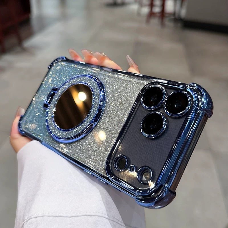 6427e9309211b7443228a7e9b24a5c61.jpg Sparkling portable mirror and stand phone case