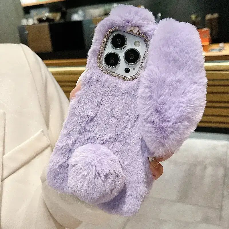 6_b6d6f72d-036c-4f61-983e-3b1c8cdf7b03.jpg Cute Rabbit Velvet Plush Phone Case for iPhone