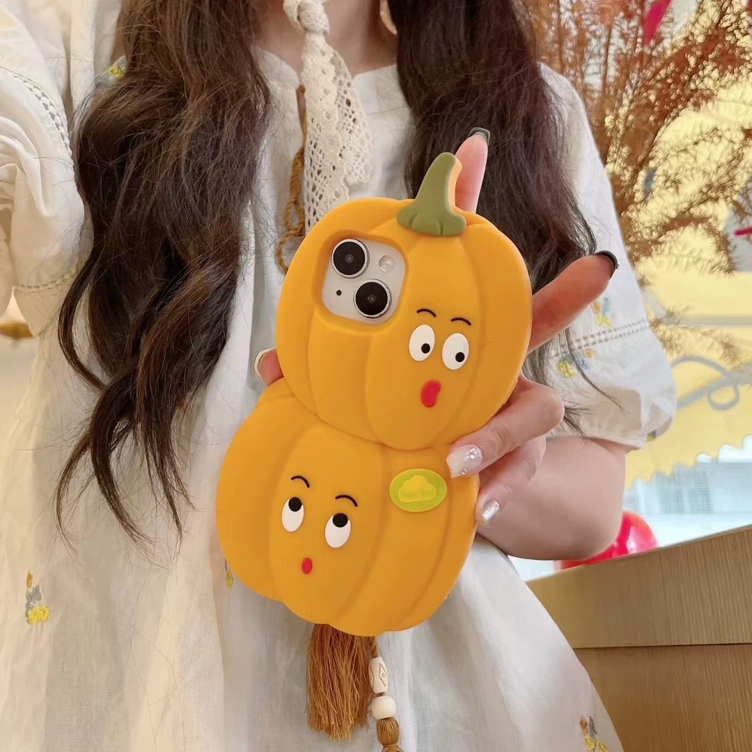 Halloween cartoon fun pumpkin phone case