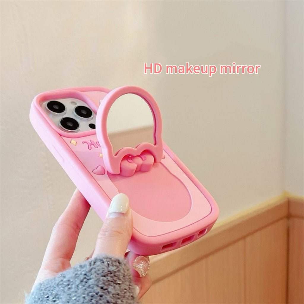 95D033D7D8E22C95C5319CA262278D46.jpg Cute Kitty Cat Mirror Stand Phone Case