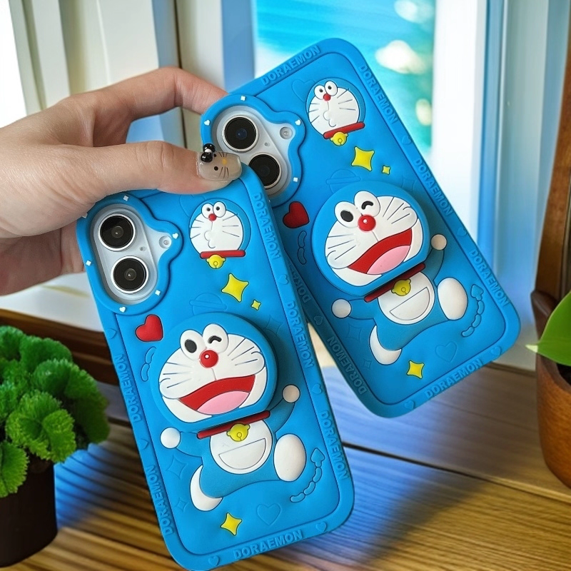 961B17514D12B9A604321EBBA473C19C.png Cute Doraemon Telescopic Phone Case