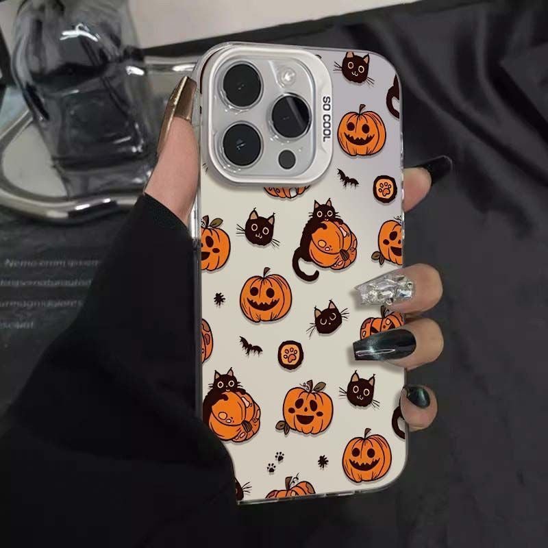 BCA372F74090F02052B066BA2CE9C639.jpg Halloween Cat Pumpkin Phone Case