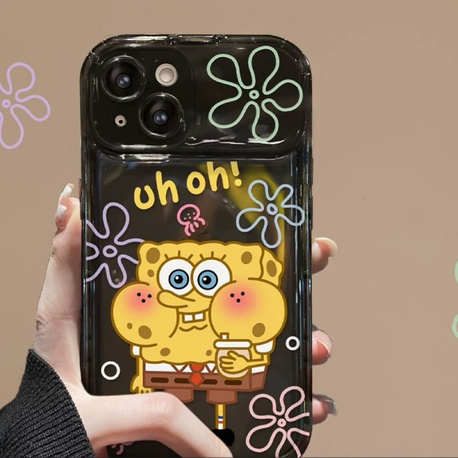 C78C88E4EF2406287EA71AA232D1CBF8.jpg SpongeBob Patrick Star flip mirror phone case