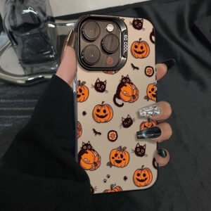 CE4A9CCB623FBF814CBFC2F45A19E7D9.jpg Halloween Cat Pumpkin Phone Case