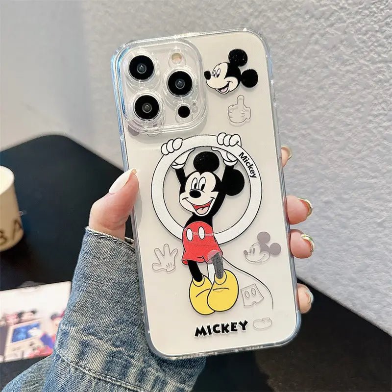 CartoonMouseMickMagneticClearPhoneCaseforiPhone00004.jpg Cartoon Mouse Mick Magnetic Clear Phone Case for iPhone