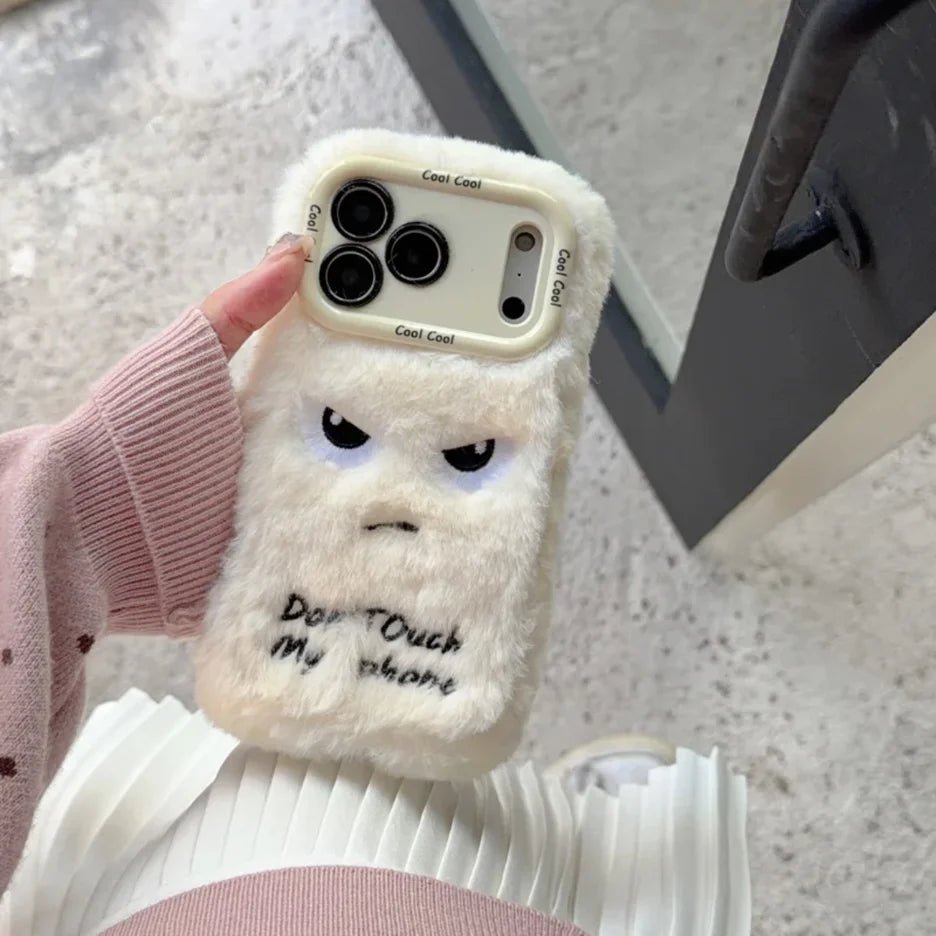 Cute Funny Velvet Phone Case For iPhone 17 16 15 14 13 12 11 Pro Max Plus