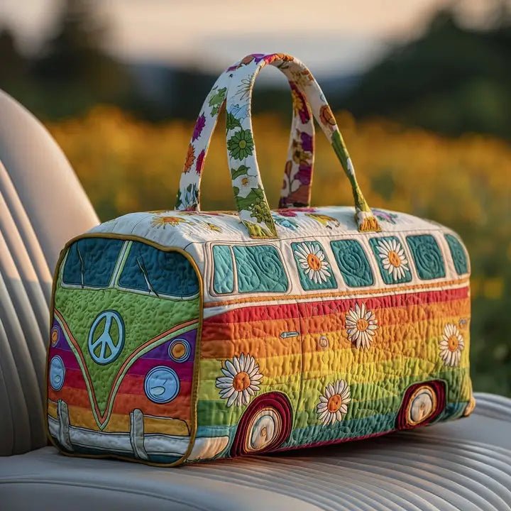 Hippie Van Quilted Duffle Bag