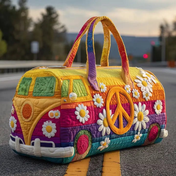 Hippie Van Quilted Duffle Bag