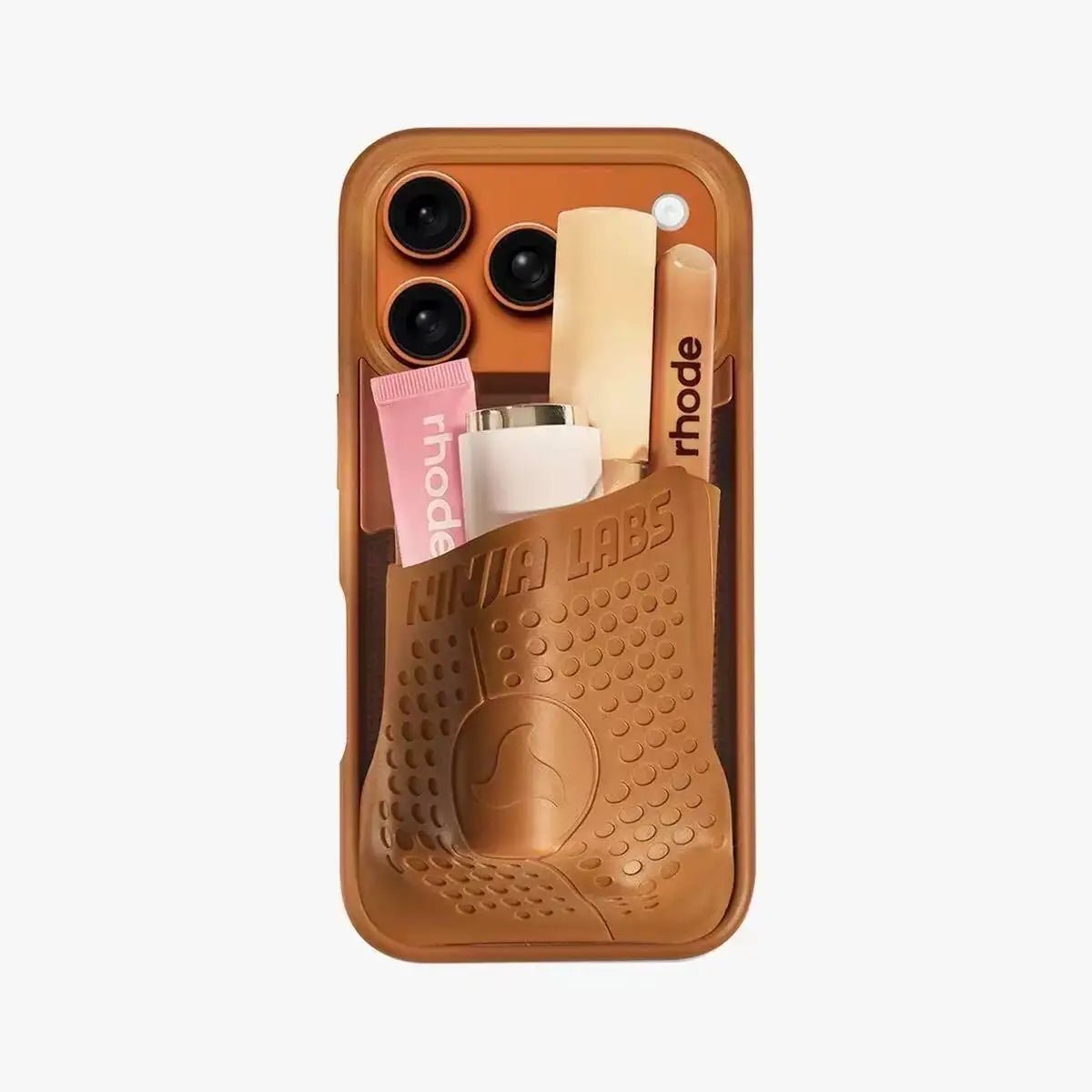 Creative Silicone Card Holder Phone Case for iPhone
