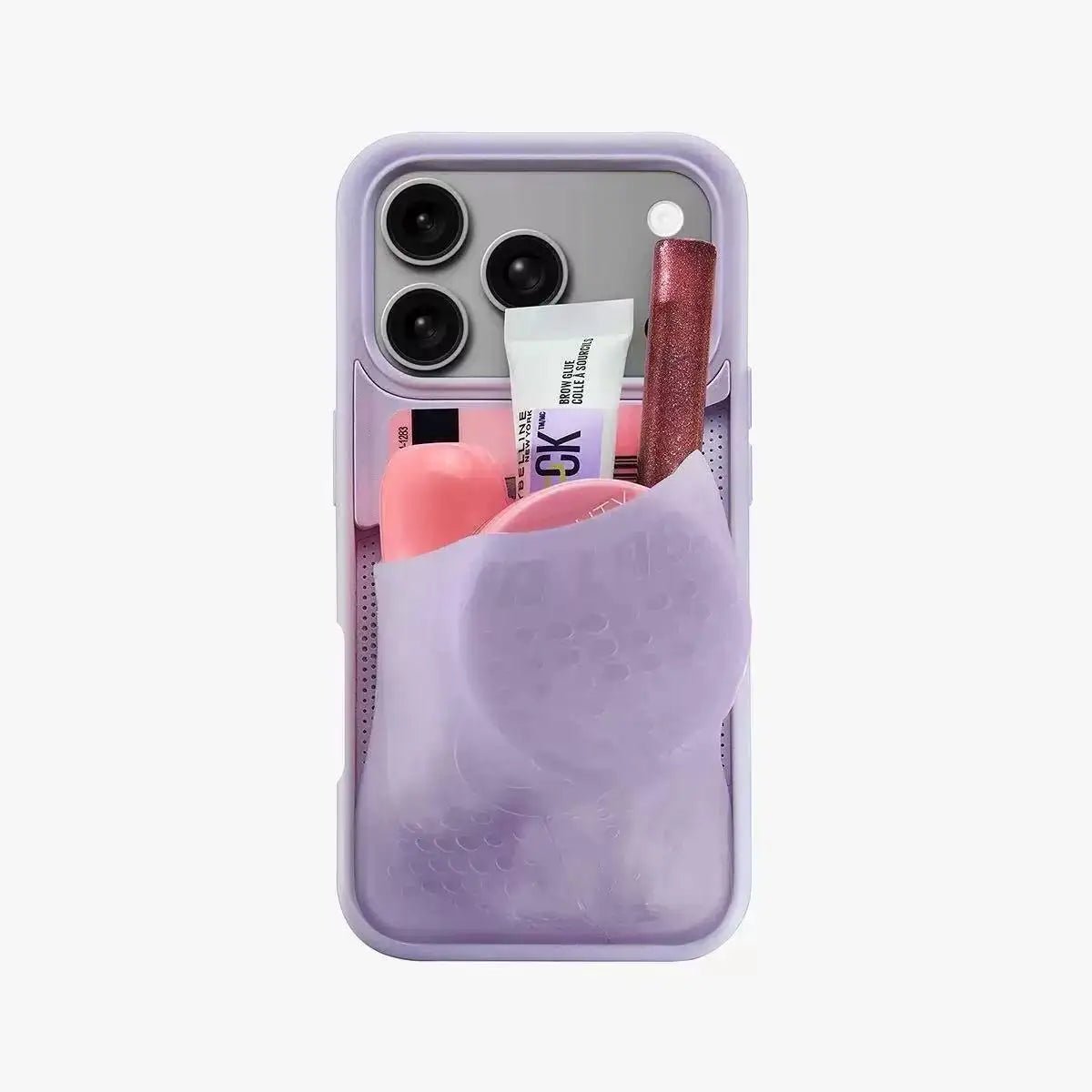 Creative Silicone Card Holder Phone Case for iPhone