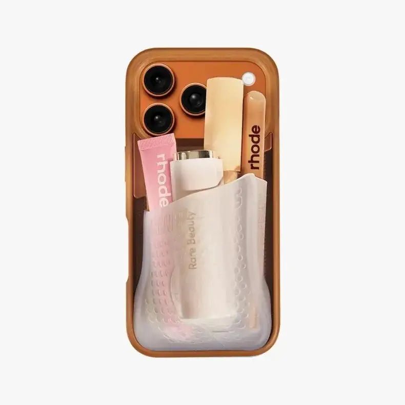 Creative Silicone Card Holder Phone Case for iPhone