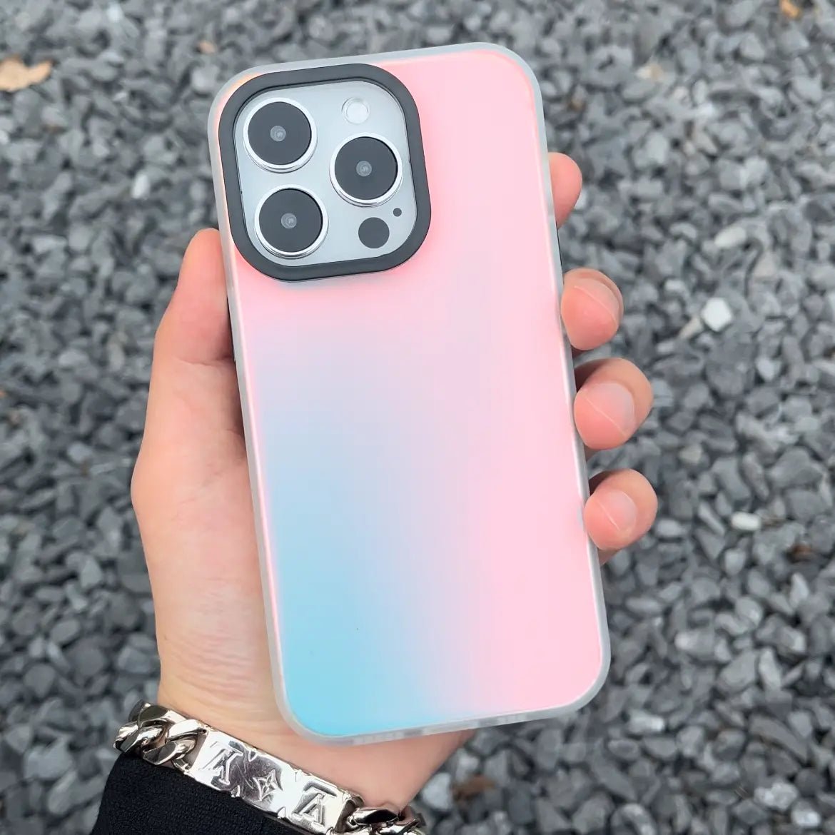 Laser Gradient Color Glitter Phone Case for iPhone
