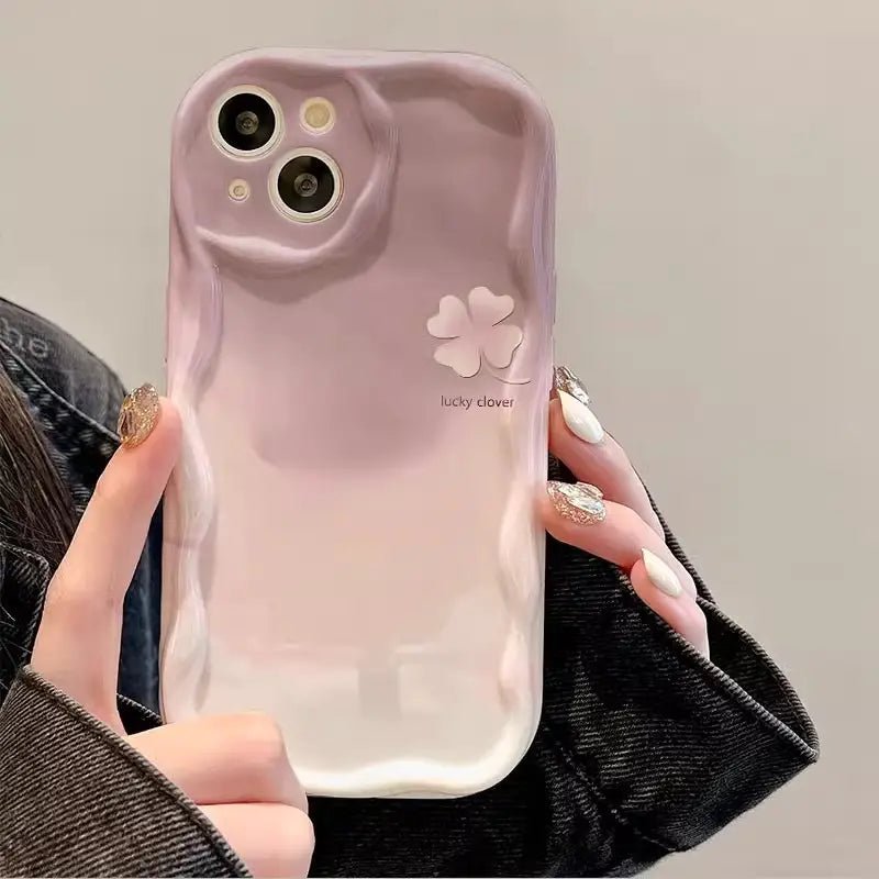 LovelyRabbitTulipFloralPhoneCaseForiPhoneBackCover00003.jpg Lovely Rabbit Flower Cherry Phone Case For iPhone Cream Back Cover