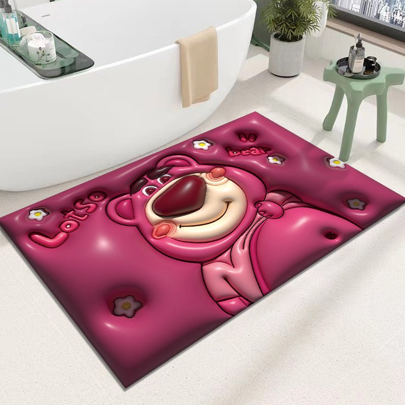 Diatomaceous Earth Quick Dry Floor Mat - Non-Slip Foamed Printed Mat for Home