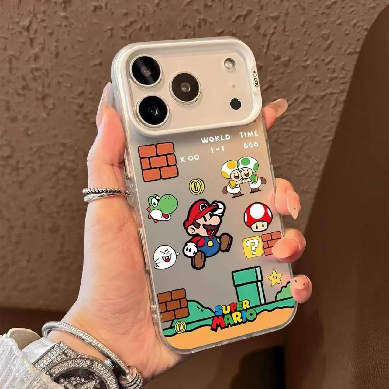 Cute Mari Clear Phone Case For iPhone