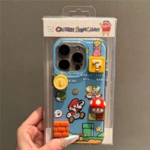 Cute 3D Mari Clear Phone Case For iPhone