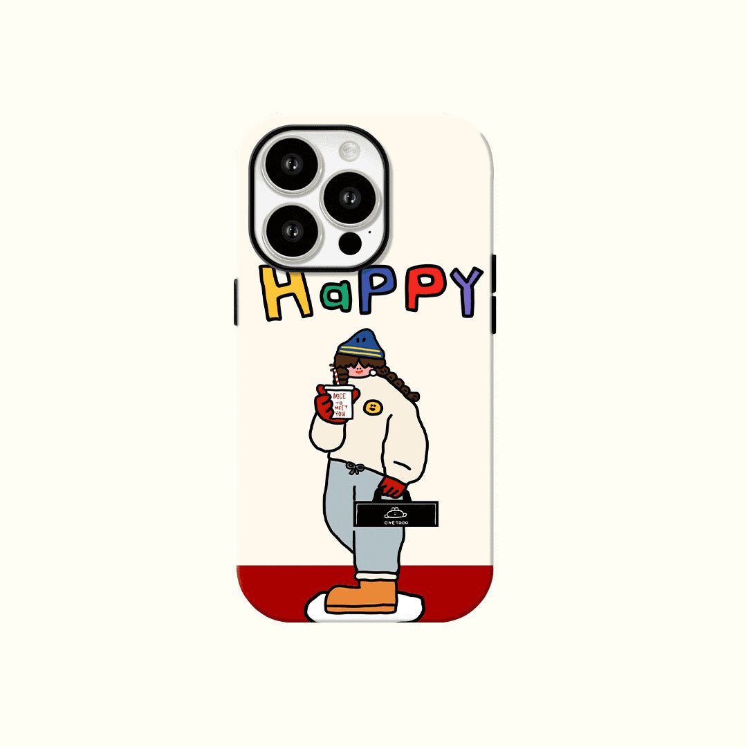 Cute Kitty Lovely Girls Cartoon MagSafe Phone Case For iPhone