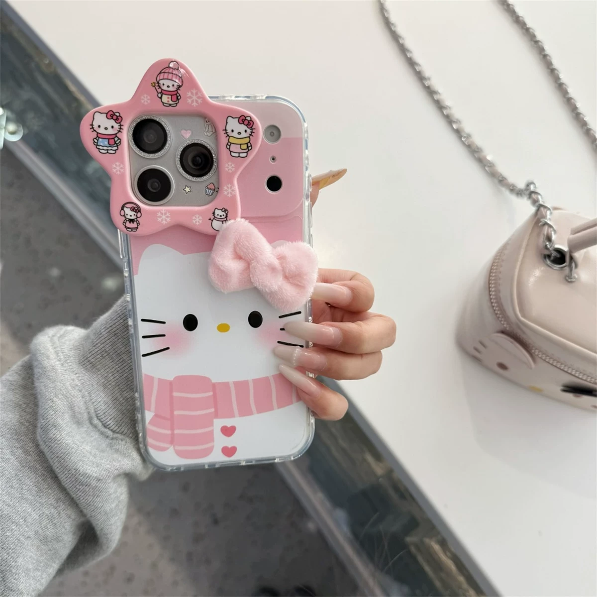 b1debdf0-803d-4225-acc2-20cbd3cac5cf.png Cute 3D bow scarf Kitty phone case