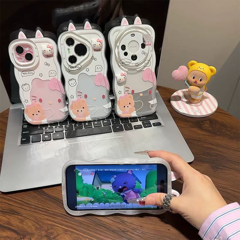 e30f5a80-0dd1-4b94-bc5d-3612e3d98930.png Transparent heart-shaped Kitty phone case with two ears