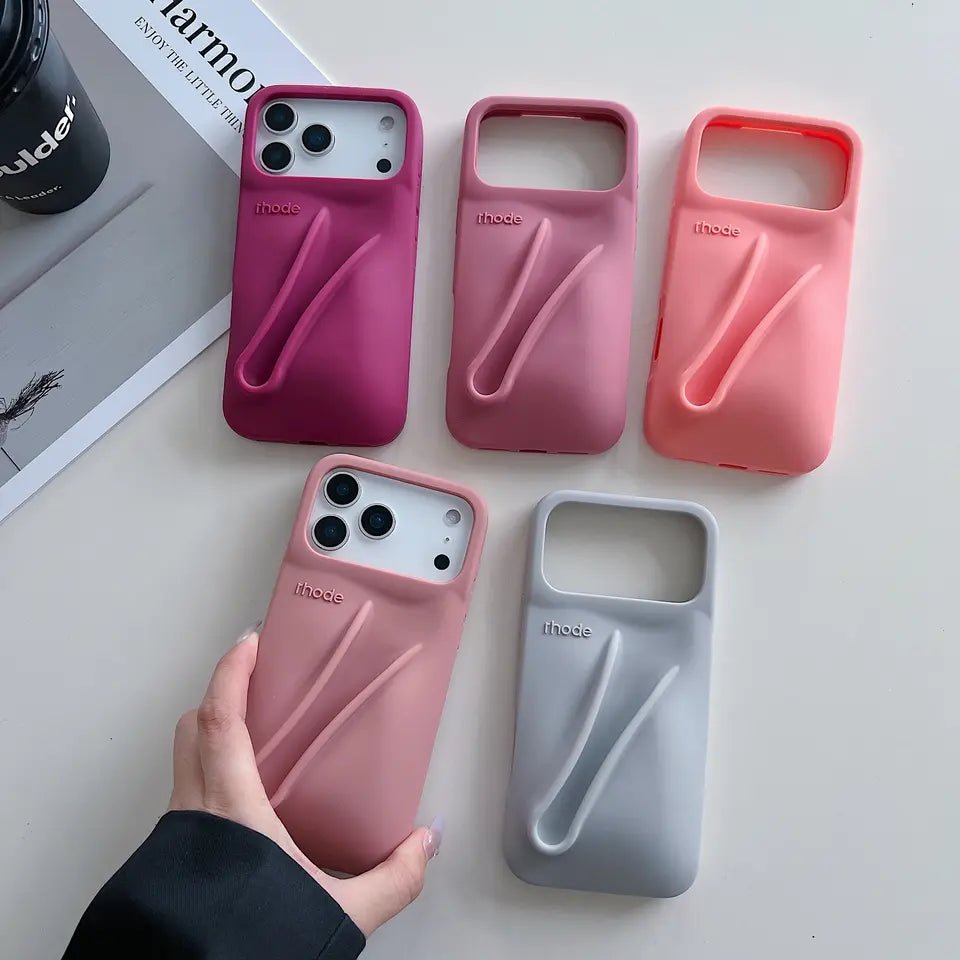 Candy Color Lipstick Holder Phone Case For iPhone 17 16 15 14 13 12 11 Pro Max Plus