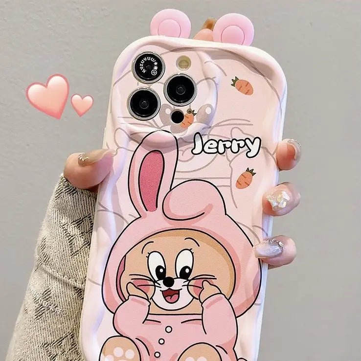 Cute Cat Mouse Phone Case For iPhone Back Cover