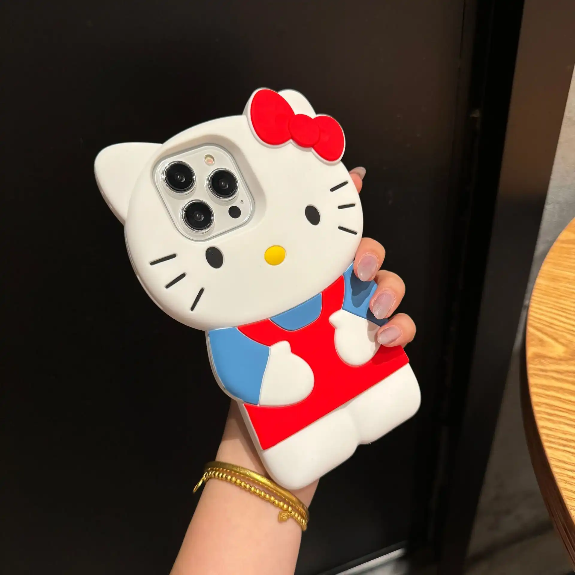Cute Bow Kitty Cat iPhone Case Soft Silicone Back Cover