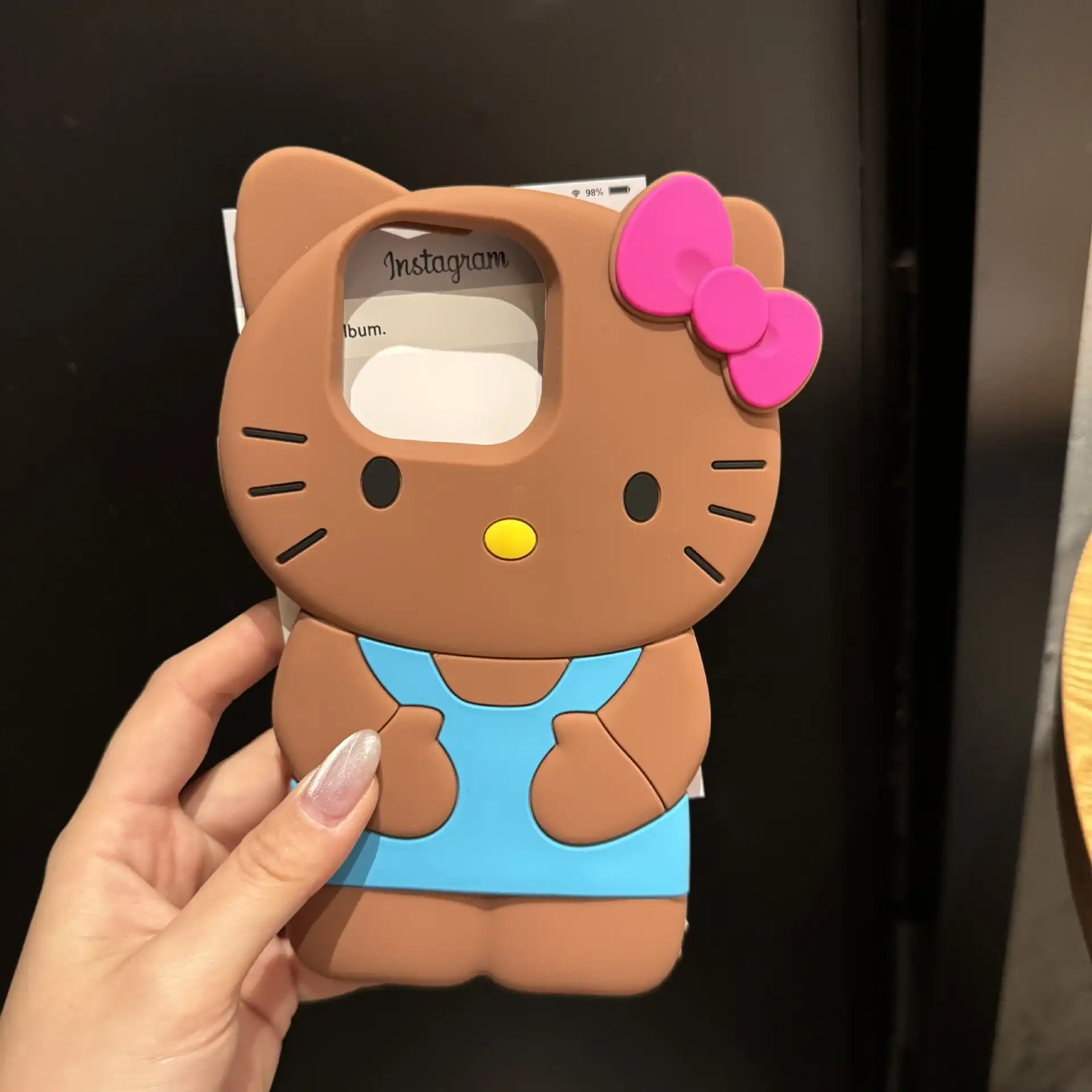 Cute Bow Kitty Cat iPhone Case Soft Silicone Back Cover