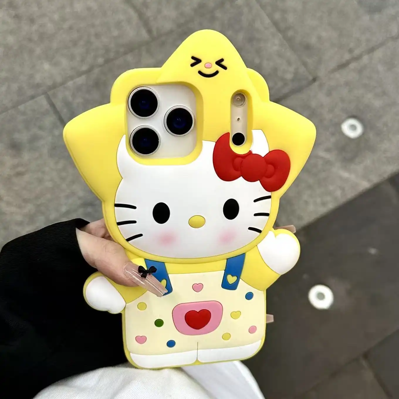 Cute Kitty Cat iPhone Case Soft Silicone Back Cover