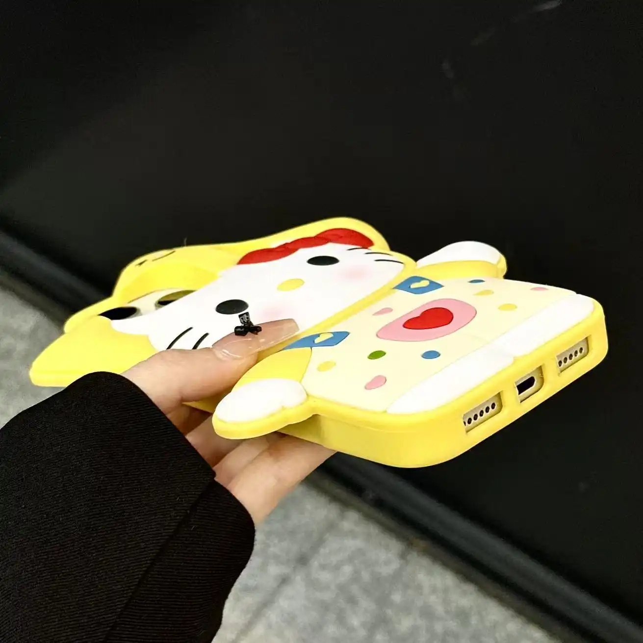Cute Kitty Cat iPhone Case Soft Silicone Back Cover