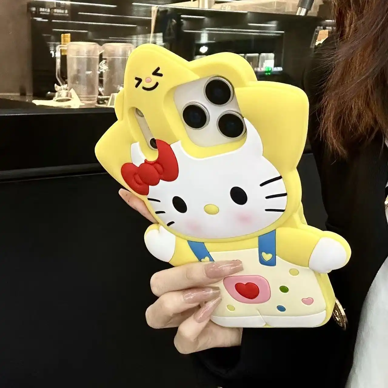 Cute Kitty Cat iPhone Case Soft Silicone Back Cover