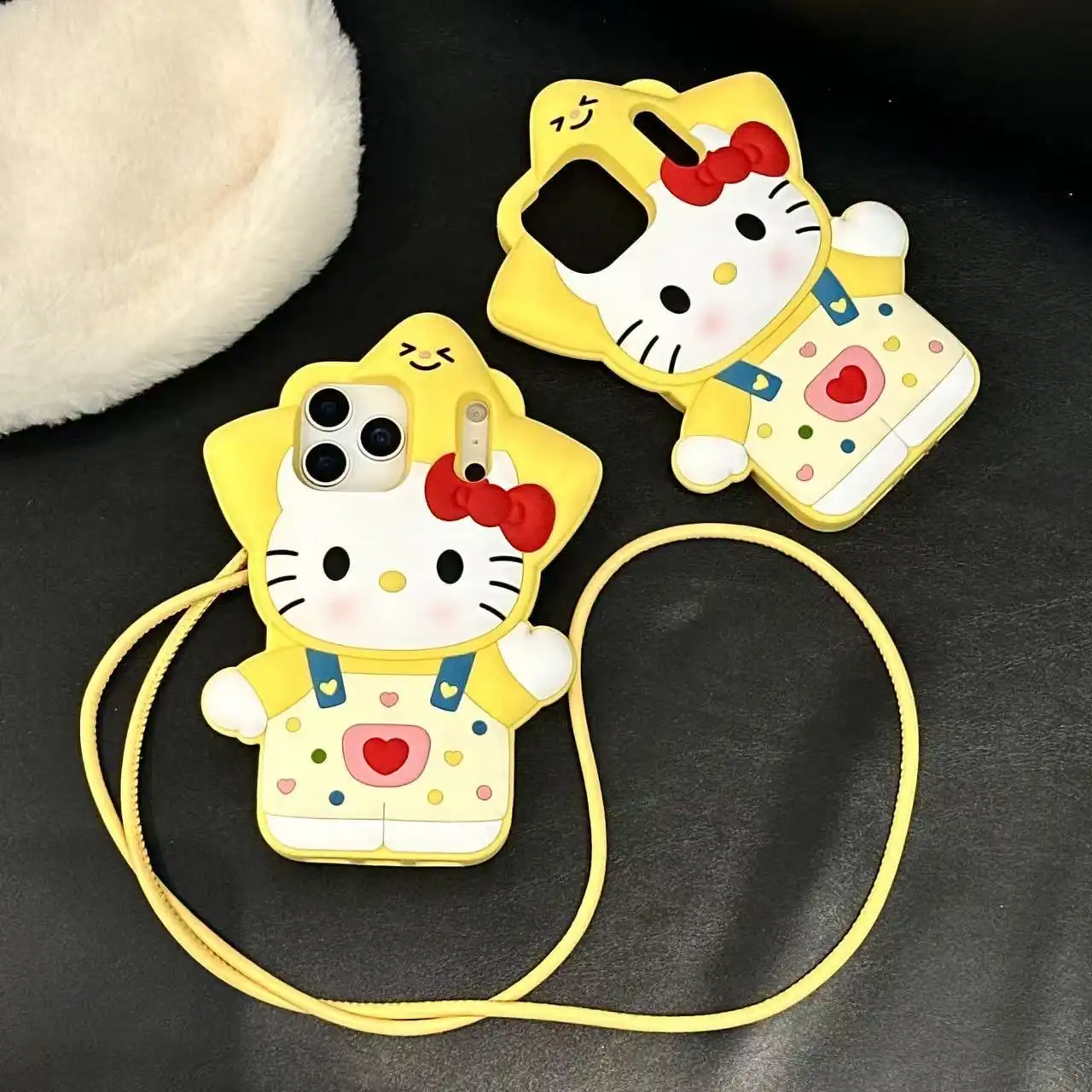 Cute Kitty Cat iPhone Case Soft Silicone Back Cover