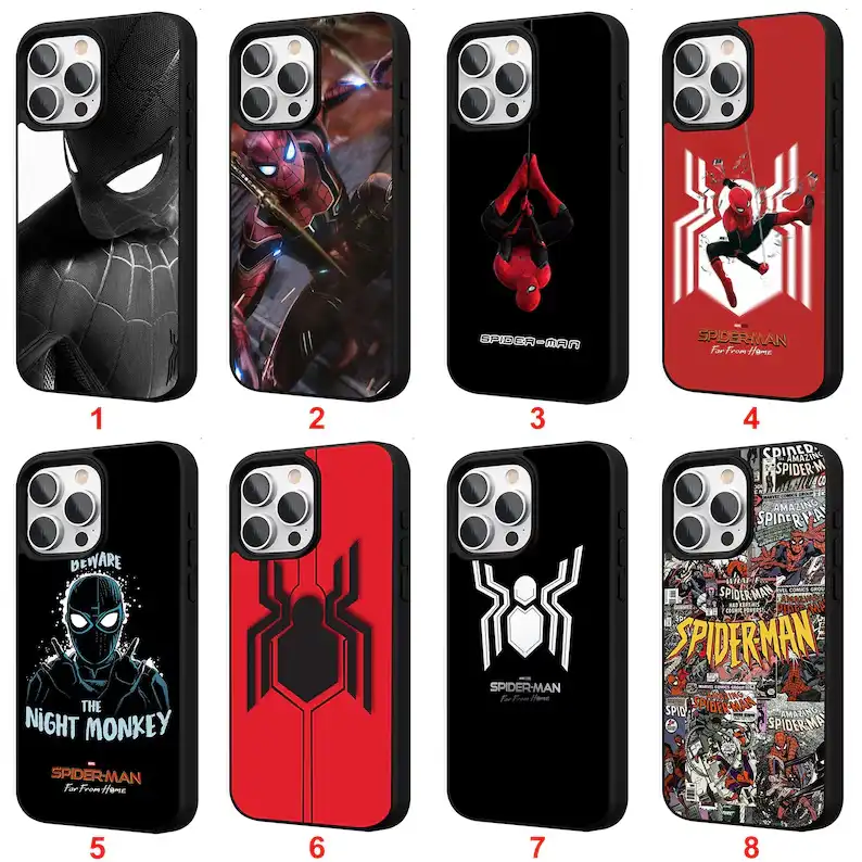 Spiderman iPhone Case for iPhone 11 12 13 14 15 16 17 Pro Max Plus Air | Personalized Case Custom Phone Cover #D