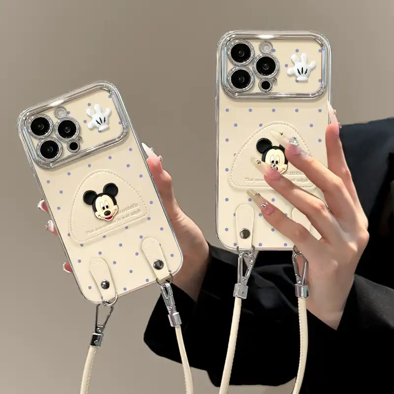 iPhone Lanyard Series | Cartoon Mick Mouse Back Cover M2-1 iPhone Lanyard Series | Cartoon Mick Mouse Back Cover M2