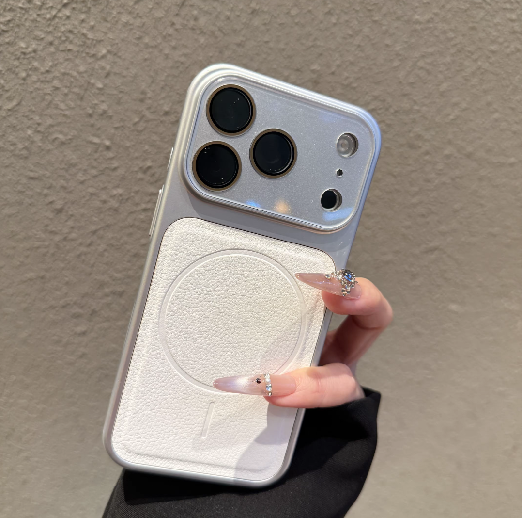 Instant premium upgrade  Lychee-textured magnetic phone case