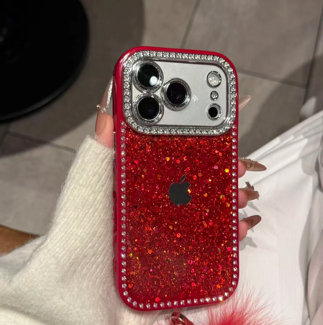 rn-image_picker_lib_temp_6ebaf4bf-1de6-4344-a327-7175180759d7.png Premium Glitter and Rhinestone iPhone case