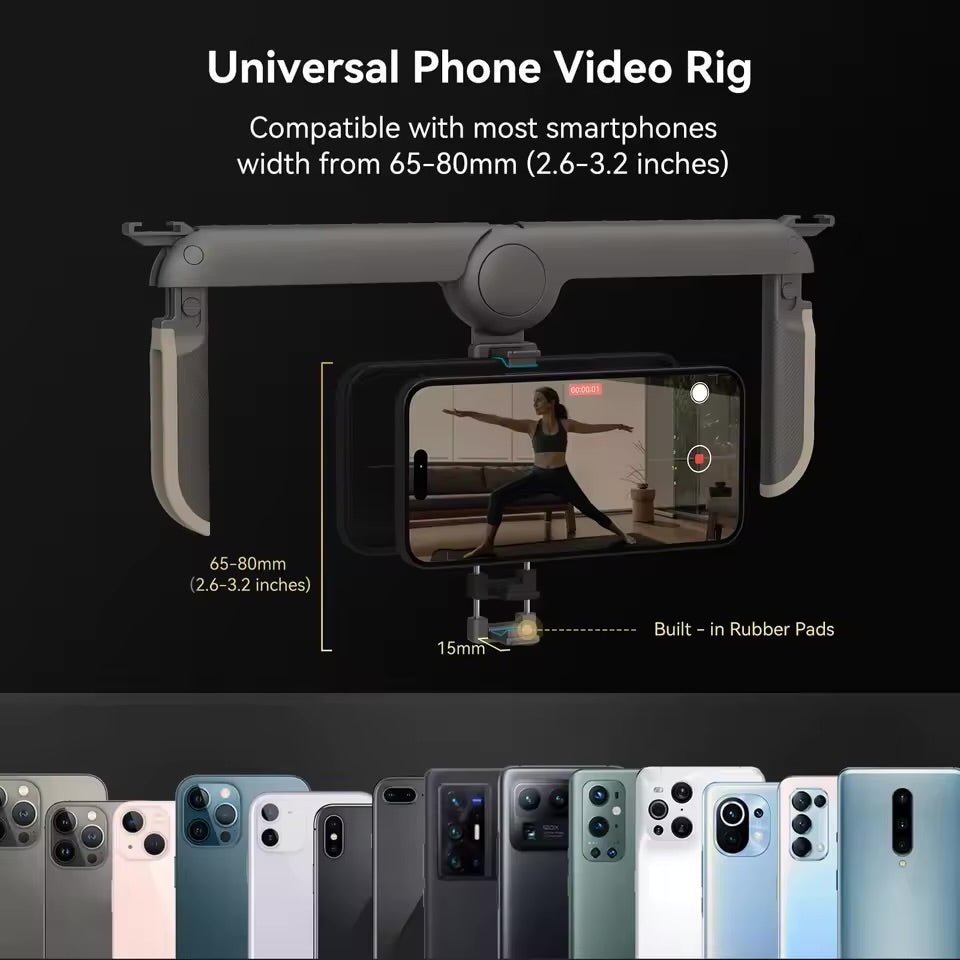 Smartphone Video Rig Case Stabilizer Tripod Mount for iPhone
