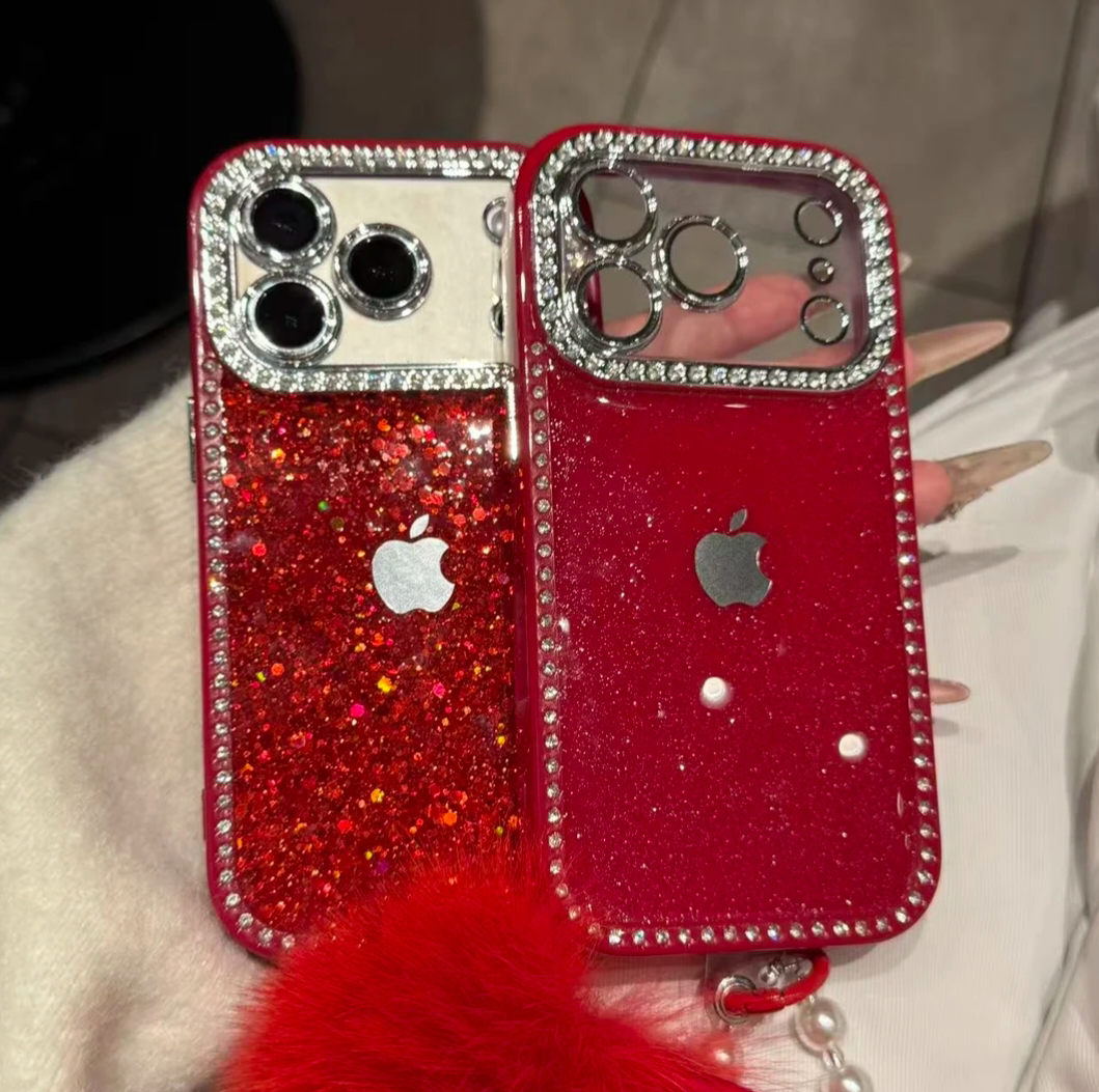 rn-image_picker_lib_temp_a5d41c8c-0c0e-41d2-827c-b7cda81794b0.png Premium Glitter and Rhinestone iPhone case