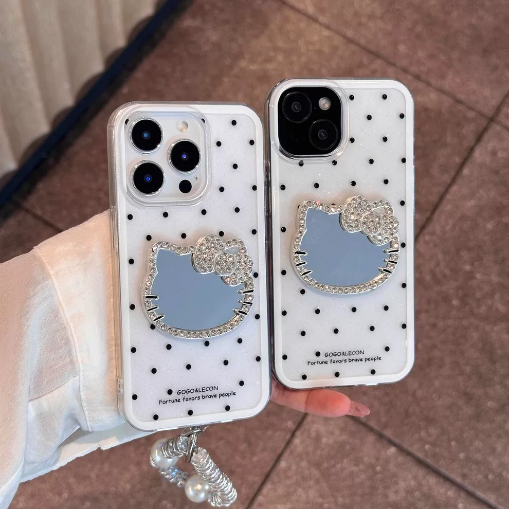 rn-image_picker_lib_temp_ff88e2e7-23de-47f1-9704-955844e4fdeb.png Sparkling diamond Kitty mirror phone case