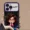 Curly Haired Girl Pendant iPhone Case With Flip Makeup Mirror Lens Protector Back Cover