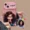 Curly Haired Girl Pendant iPhone Case With Flip Makeup Mirror Lens Protector Back Cover