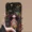 Curly Haired Surprised Girl Pendant Phone Case With Flip Makeup Mirror Lens Protector Back Cover