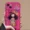 Curly Haired Surprised Girl Pendant Phone Case With Flip Makeup Mirror Lens Protector Back Cover